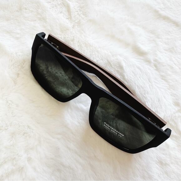 Juna Black & Dark Wood Sunglasses - Picture 4 of 11